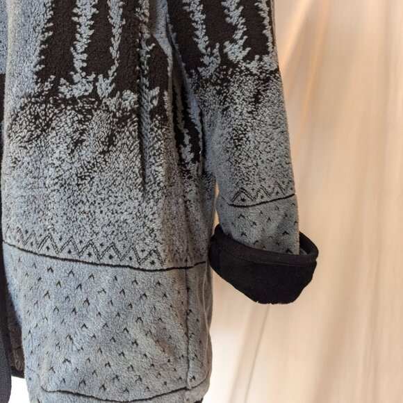 NORDIC LIGHTS Womens Reversible Fleece Jacket Aztec Winter Mountain MEDIUM - Picture 4 of 11